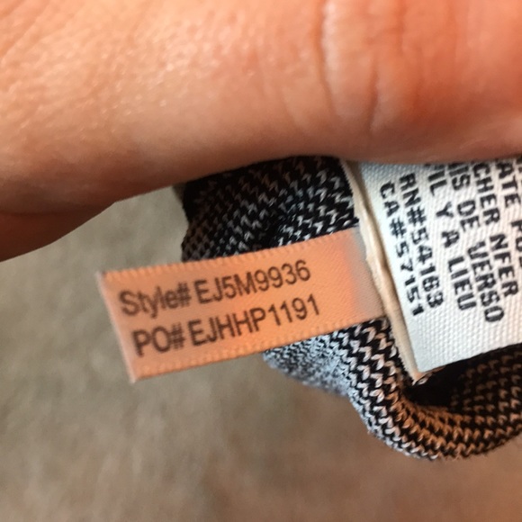 Eliza J Black and White Striped Dress Size Medium - Picture 6 of 8